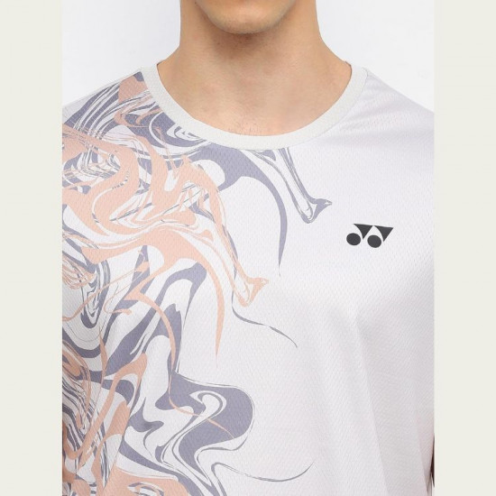 Yonex REPREVE Men's T-shirt [RM-S092-2967-ESST3-S] [LIGHT TAUPE]