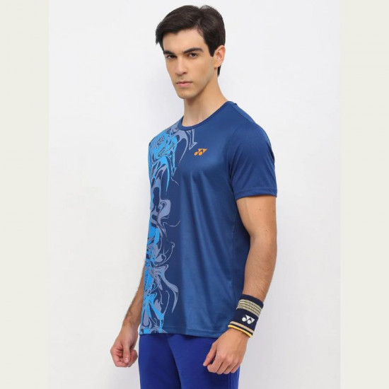 Yonex REPREVE Men's T-shirt [RM-S092-2967-ESST3-S] [NAVY PEONY]