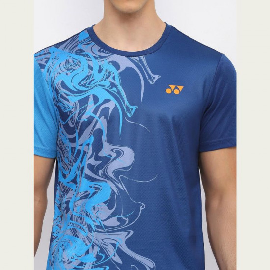 Yonex REPREVE Men's T-shirt [RM-S092-2967-ESST3-S] [NAVY PEONY]