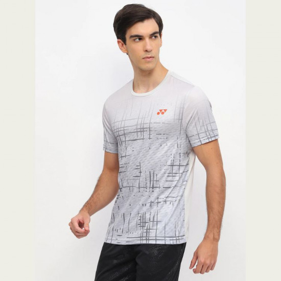 Yonex REPREVE Men's T-shirt [RM-S092-2968-ESST3-S] [GLACIER GREY]