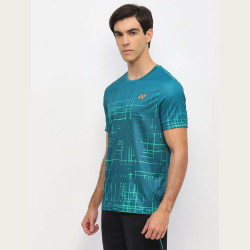 Yonex REPREVE Men's T-shirt [RM-S092-2968-ESST3-S] [TEAL GREEN]