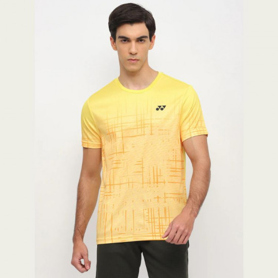 Yonex REPREVE Men's T-shirt [RM-S092-2968-ESST3-S] [LEMON ZEST]