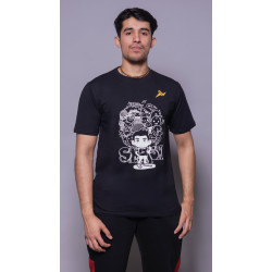 Anxsus Cartoon Smash Badminton Cotton Tshirt (Black) Anxsus Cartoon Smash Badminton Cotton Tshirt (Black)