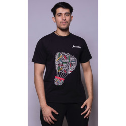 Anxsus Shuttle Badminton Cotton Tshirt (Black)