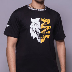 Anxsus Tiger Badminton Cotton Tshirt (Black) Anxsus Tiger Badminton Cotton Tshirt (Black)