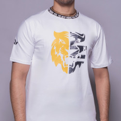 Anxsus Tiger Badminton Cotton Tshirt (White) Anxsus Tiger Badminton Cotton Tshirt (White)