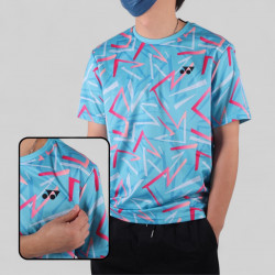 Yonex Tru-Dry Men's Round Neck T-shirt [BLUE] (2876-EASY4)