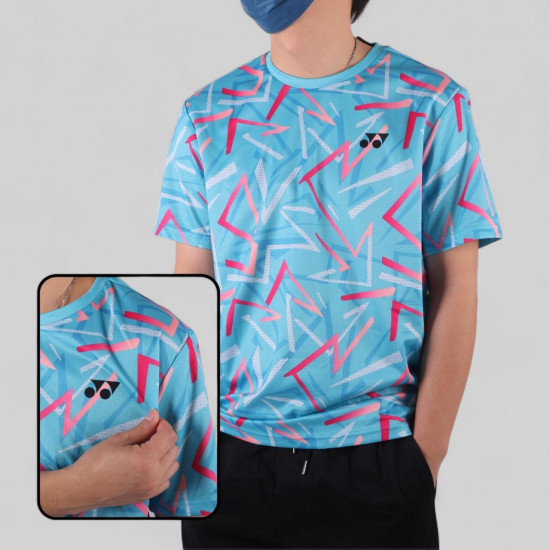 Yonex Tru-Dry Men's Round Neck T-shirt [BLUE] (2876-EASY4)