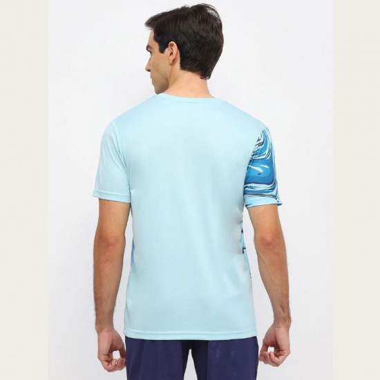 Yonex REPREVE Men's T-shirt [RM-S092-2966-ESST3-S] [LIGHT-BLUE]