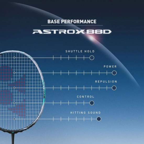 Yonex Astrox 88D Game (3rd Gen) Badminton Racket [Black/Silve] 4U G5