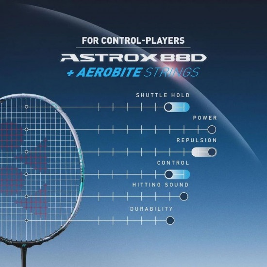 Yonex Astrox 88D Game (3rd Gen) Badminton Racket [Black/Silve] 4U G5