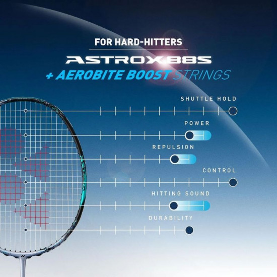 Yonex Astrox 88S Tour Badminton Racquet (3AX88S-T) Precision and Front-Court Control