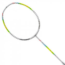 Li-Ning Axforce Tiger Badminton Racquet | Head Heavy | White-Lime