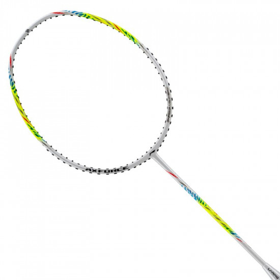 Li-Ning Axforce Tiger Badminton Racquet | Head Heavy | White-Lime