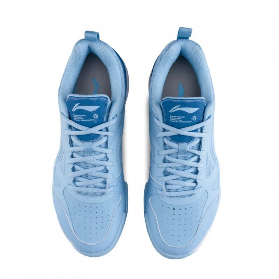 Li-Ning Ranger Force Non-Marking Badminton Shoes | Superior Grip & Cushioning (Pastel Blue/Tropic Storm Blue)