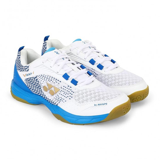 Yonex V100-i Badminton Shoes White/Blue