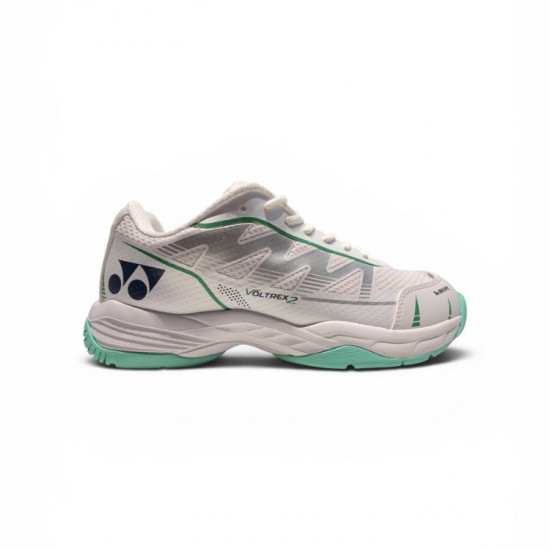 Yonex Voltrex 2 Badminton Shoes (White-Deep-Green)