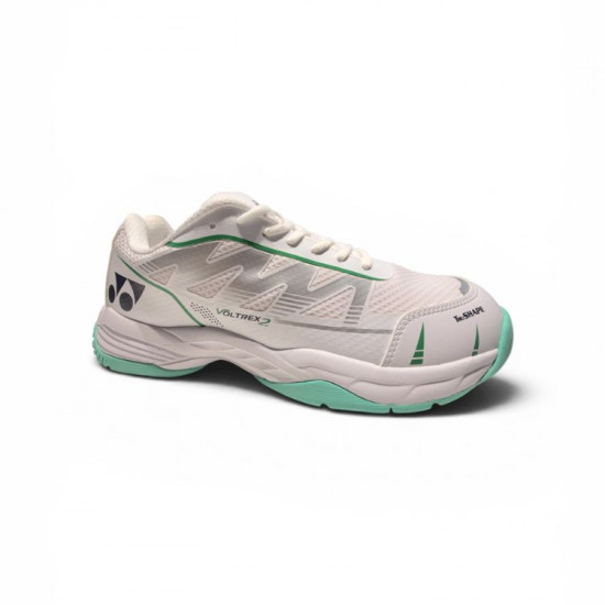 Yonex Voltrex 2 Badminton Shoes (White-Deep-Green)