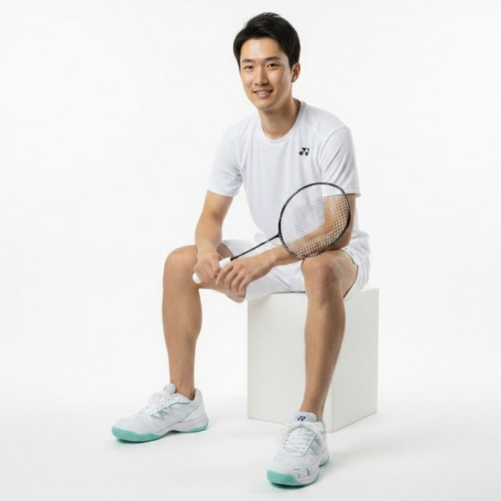 Yonex Voltrex 2 Badminton Shoes (White-Deep-Green)