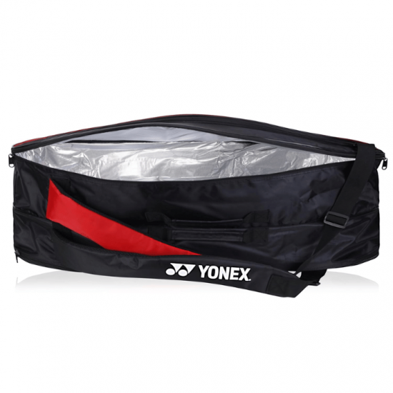 Yonex ACE2 0726 BT6 Badminton Kitbag [ Jet Black Chinese Red ]