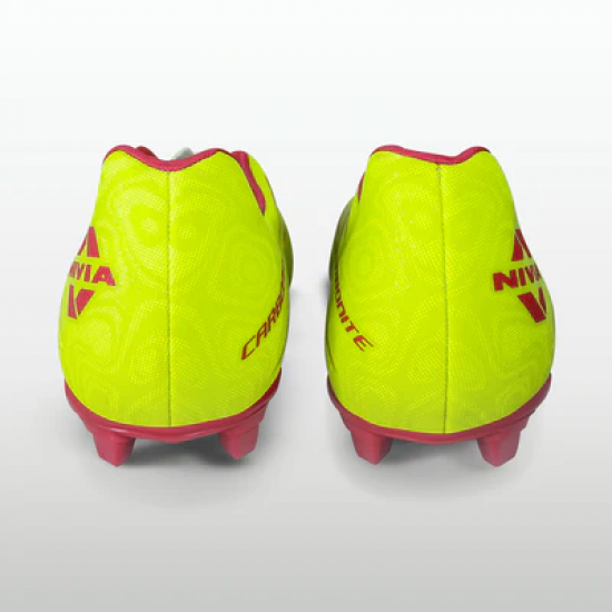 Nivia Carbonite 6.0 Football Studs/Shoes (Sulphur Green)