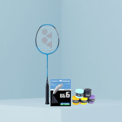 Yonex Nanoflare 001Clear Badminton Racquet |Yonex BG6 Stringing | Yonex Super Graps (4Pcs) Yonex Nanoflare 001Clear Badminton Racquet |Yonex BG6 Stringing | Yonex Super Graps (4Pcs)